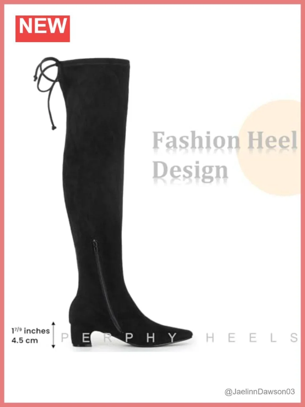 Square Toe Faux Suede Thigh High Over the Knee Boots Women